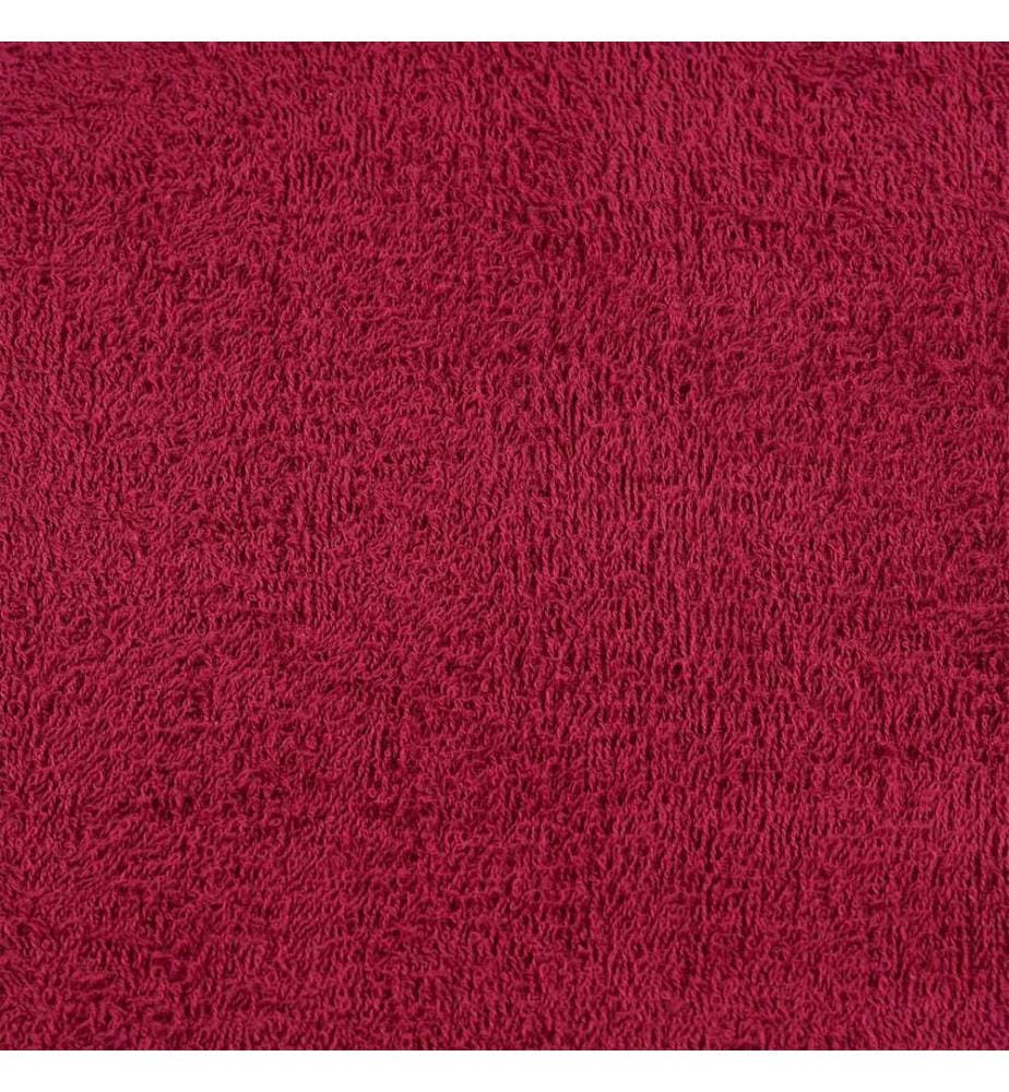 Serviettes de bain FROGN 10pcs bordeaux 100x150cm 360 g/m²