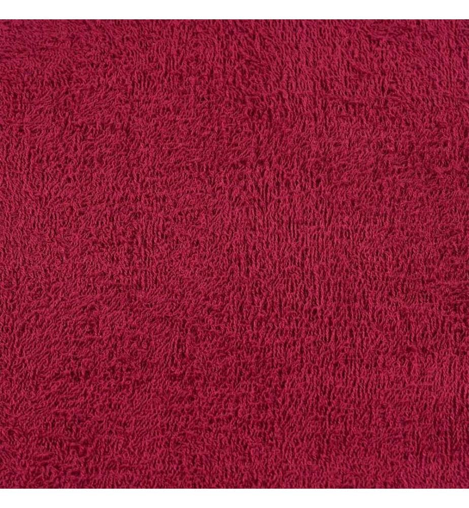 Serviettes FROGN 4 pcs bordeaux 100x200 cm 360 g/m²