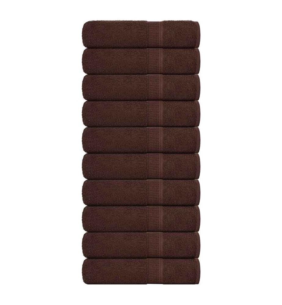 Essuie-mains FROGN 10 pcs marron 50x100 cm 360 g/m²