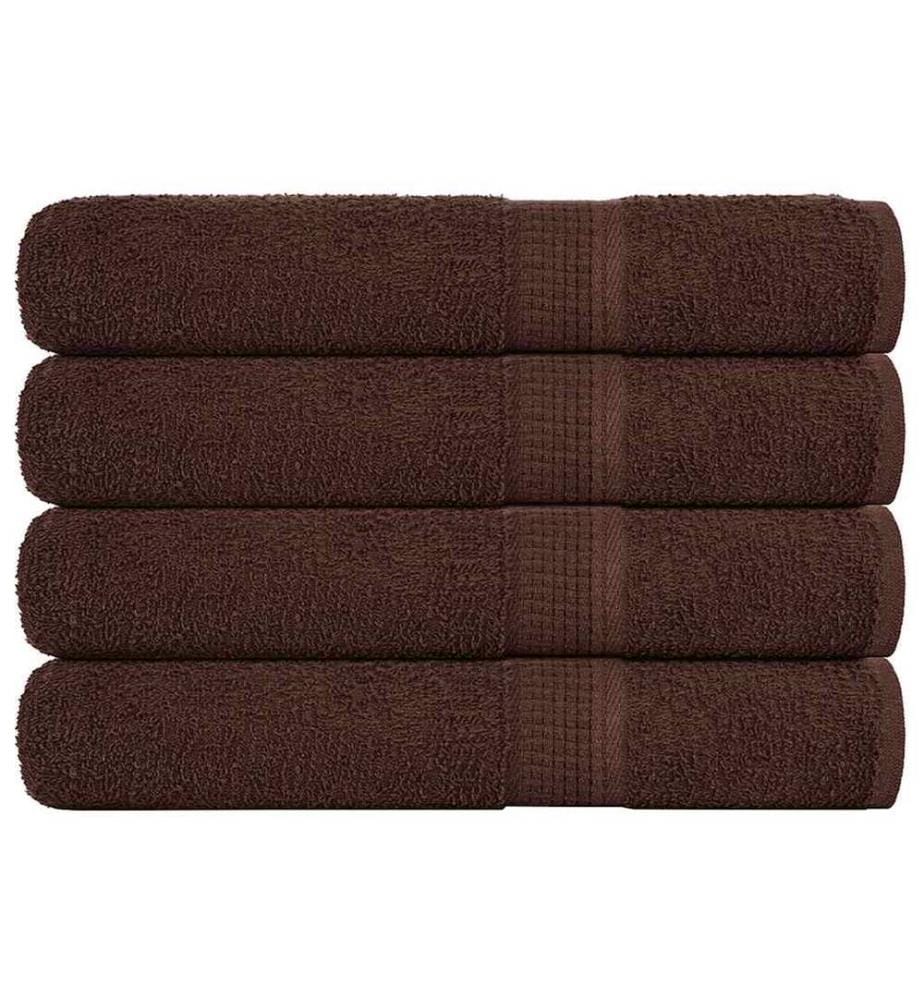 Serviettes FROGN 4 pcs marron 100x200 cm 360 g/m²