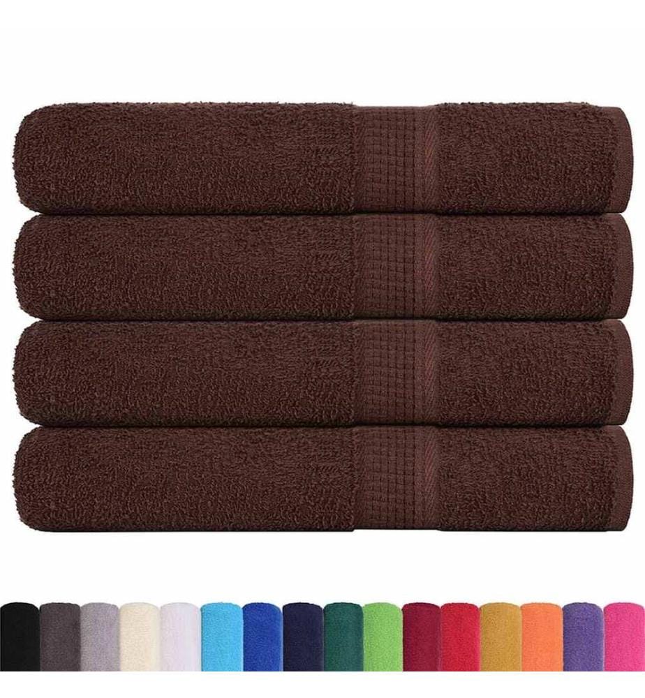 Serviettes FROGN 4 pcs marron 100x200 cm 360 g/m²