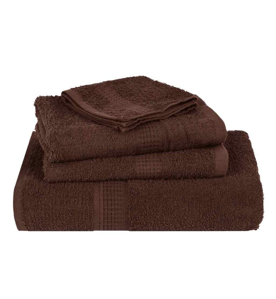 Serviettes FROGN 4 pcs marron 100x200 cm 360 g/m²