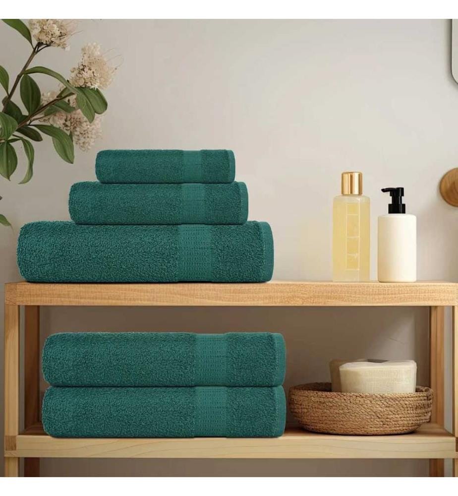 Serviettes de douche FROGN 2 pcs vert 70x140 cm 360 g/m²