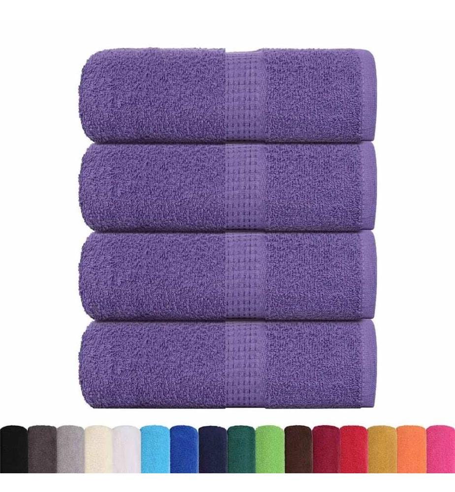 Serviettes d'invité FROGN 4 pcs violet 30x50 cm 360 g/m²