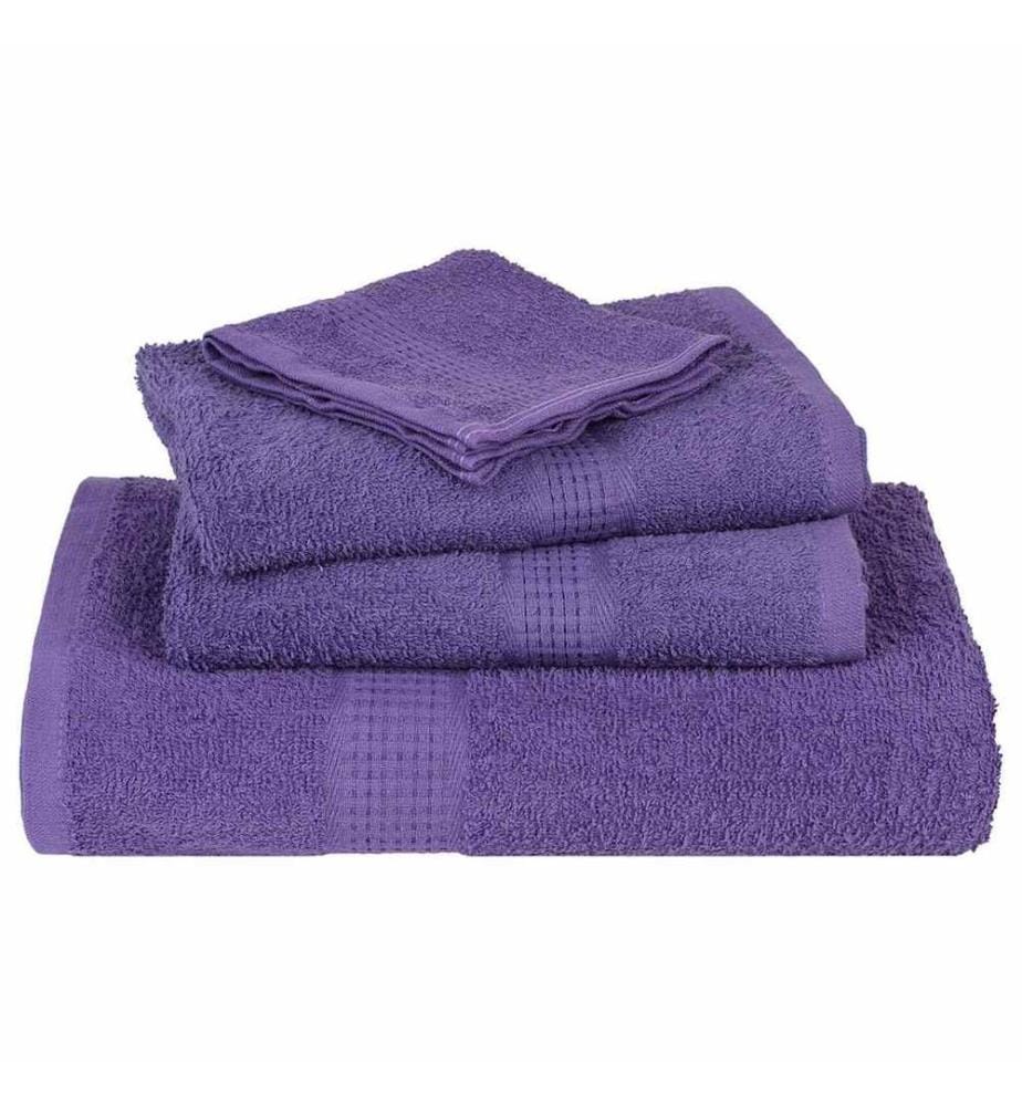 Serviettes de douche FROGN 10 pcs violet 70x140cm 360 g/m²