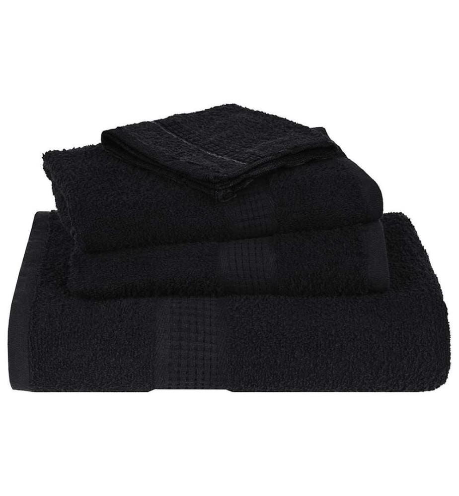 Serviettes FROGN 2 pcs noir 100x200 cm 360 g/m²