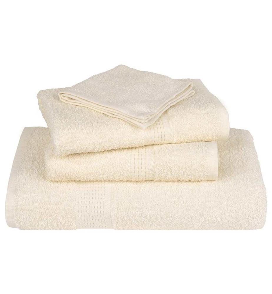 Serviettes FROGN 4 pcs crème 100x200 cm 360 g/m²