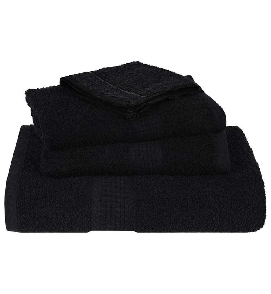 Ensemble de serviettes FROGN 8 pcs noir 360 g/m²