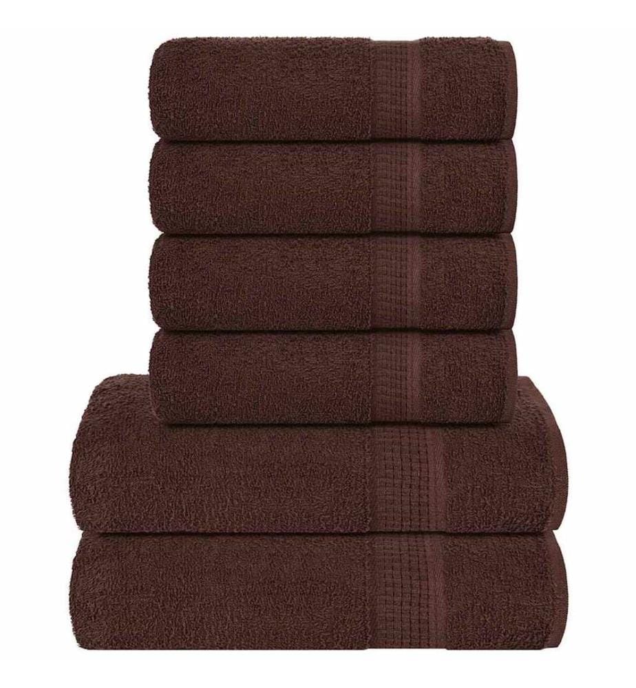 Ensemble de serviettes FROGN 6 pcs marron 360 g/m²
