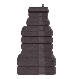 12-tlg. Handtuch-Set FROGN Anthrazit 360 g/m²