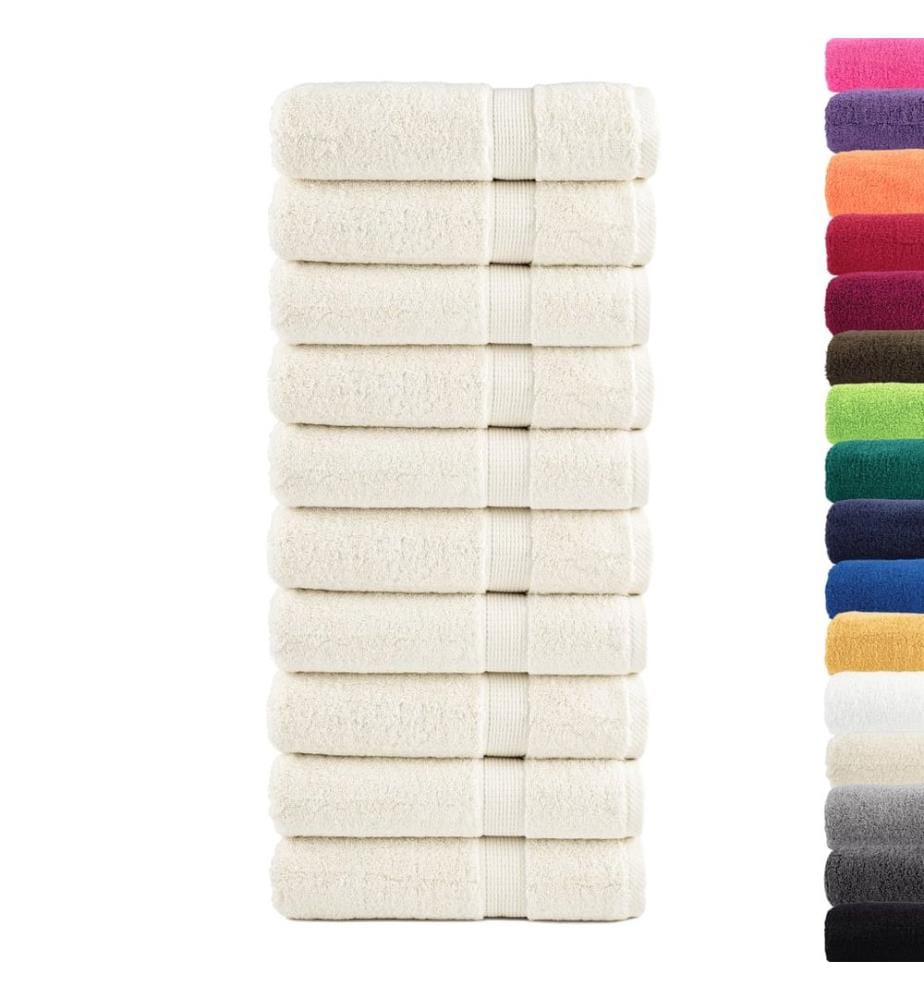 Essuie-mains de qualité supérieure SOLUND 10 pcs crème 600 g/m²