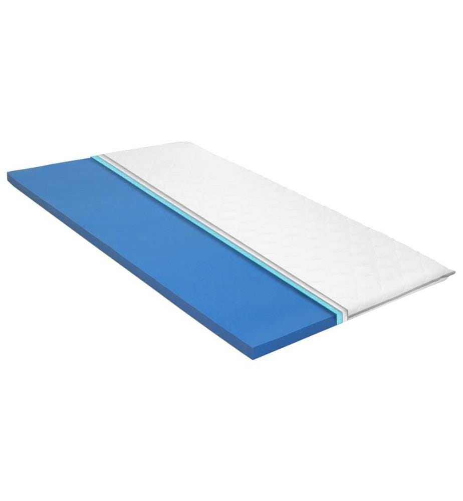 Matratzenauflage 90 x 200 cm viskoelastischer Memory-Schaum 6cm