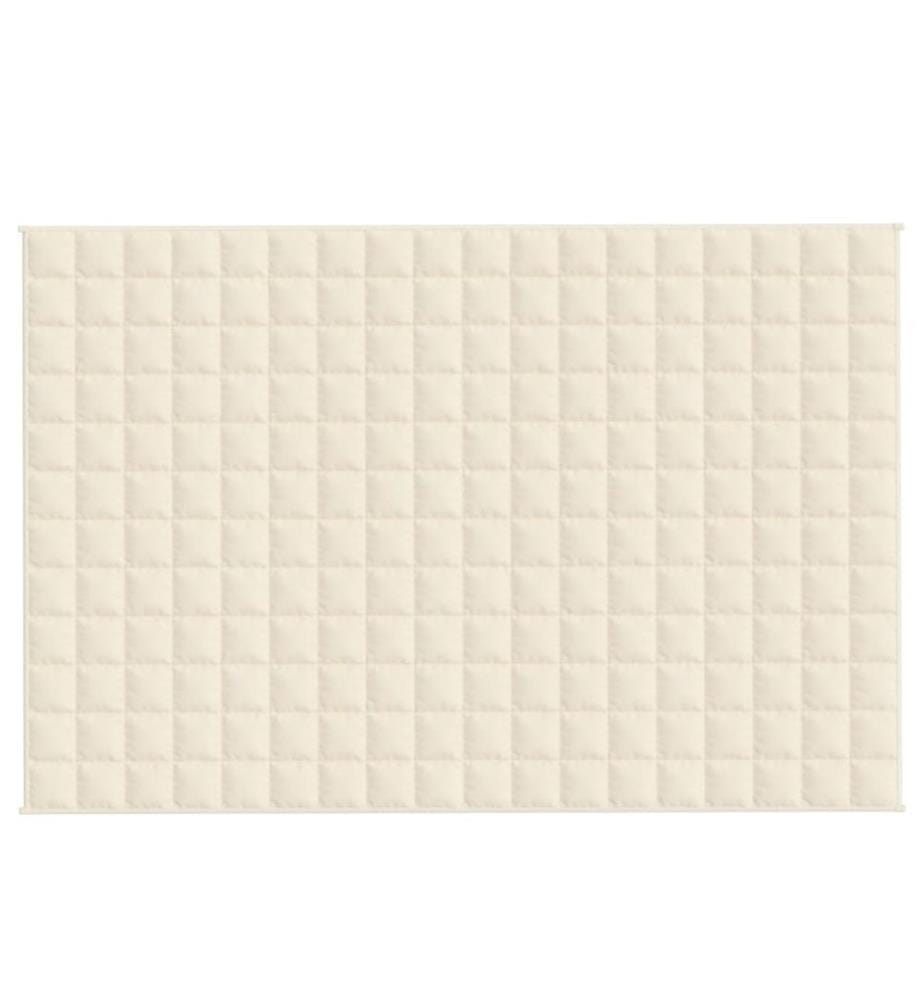 Gewichtsdecke Hellcreme 122x183 cm 5 kg Stoff