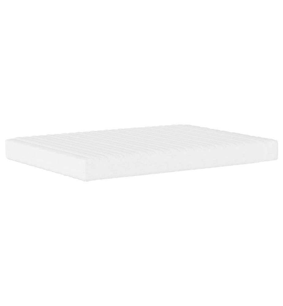 Bett mit Matratze "Dover" Dunkelgrau 140x190 cm Samt