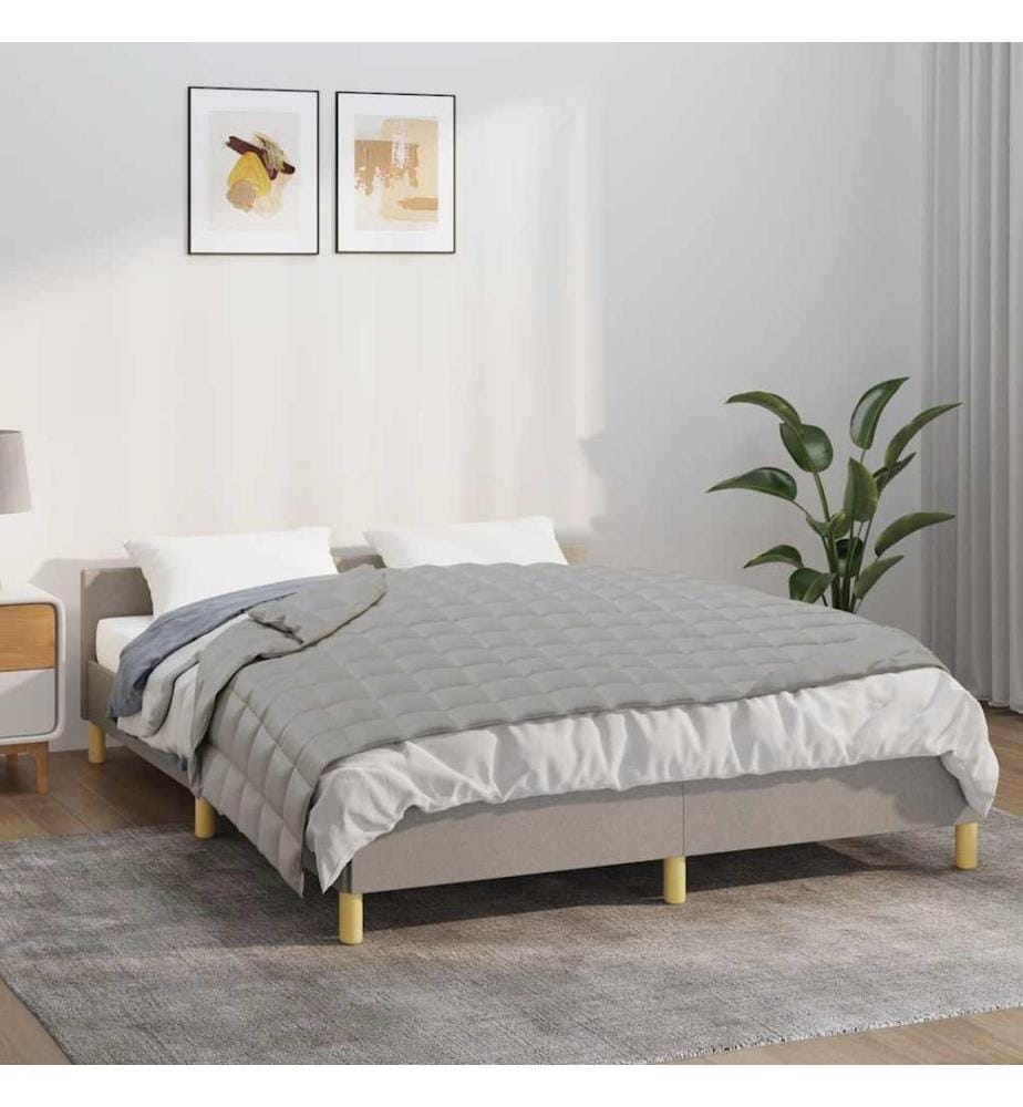 Gewichtsdecke Grau 150x200 cm 11 kg Stoff