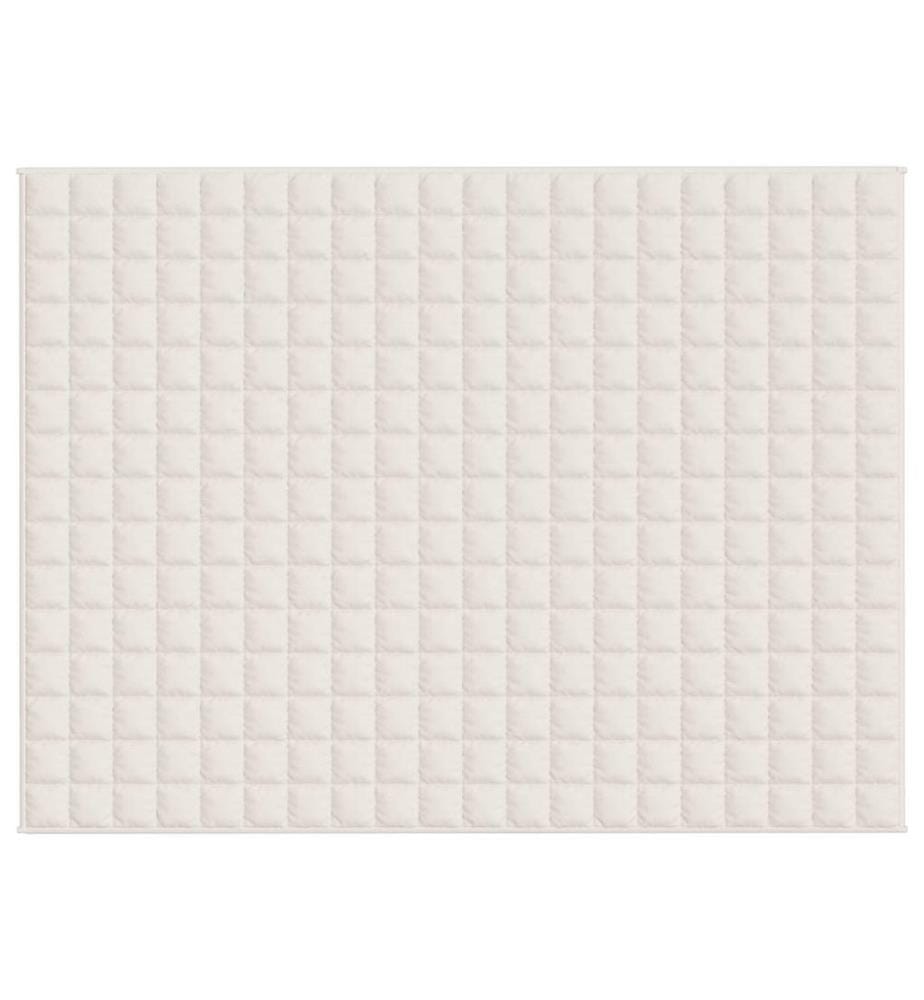 Gewichtsdecke Hellcreme 150x200 cm 7 kg Stoff