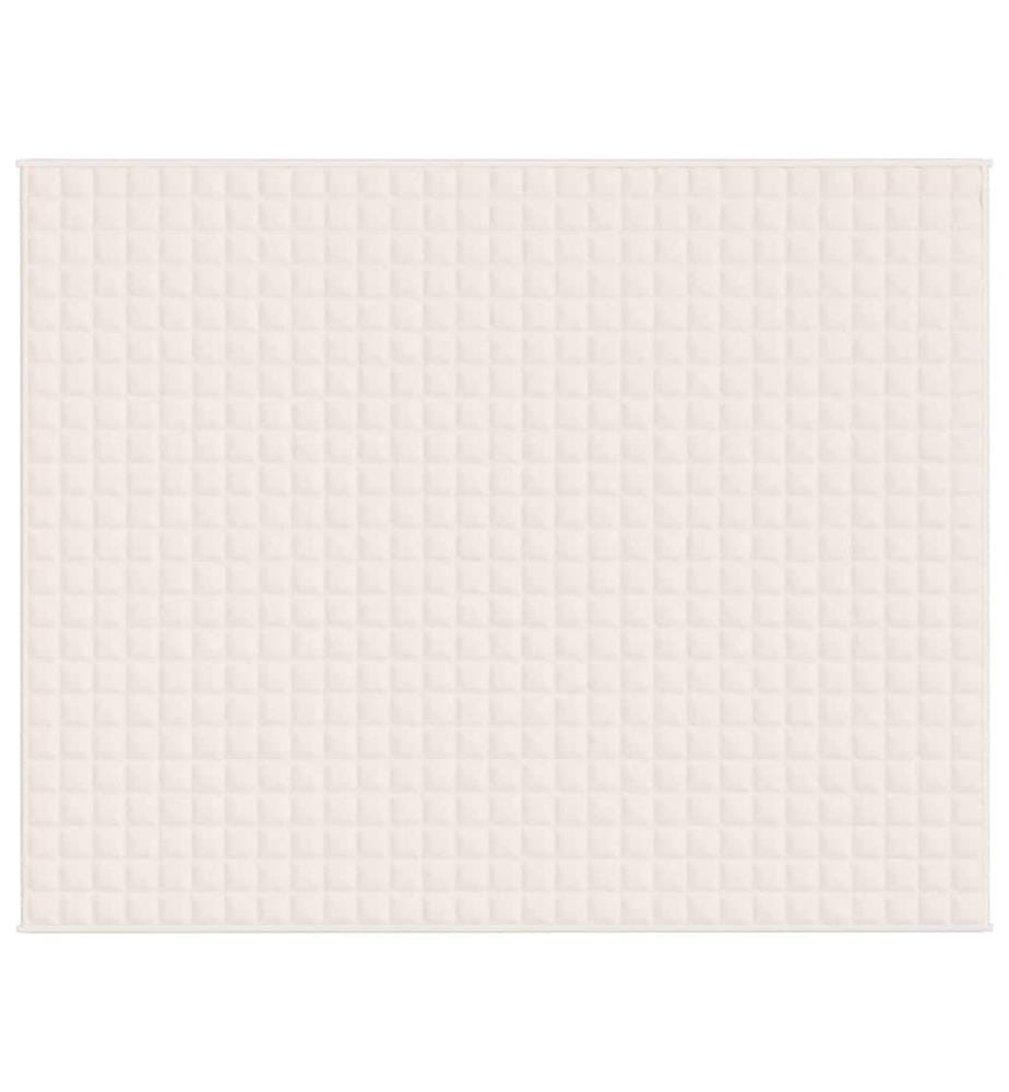 Gewichtsdecke Hellcreme 235x290 cm 11 kg Stoff