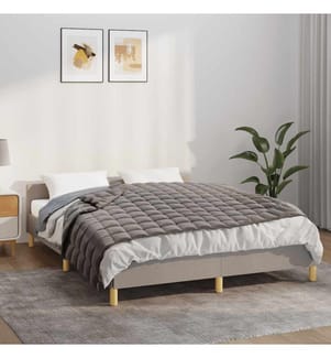 Gewichtsdecke Grau 120x180 cm 5 kg Stoff