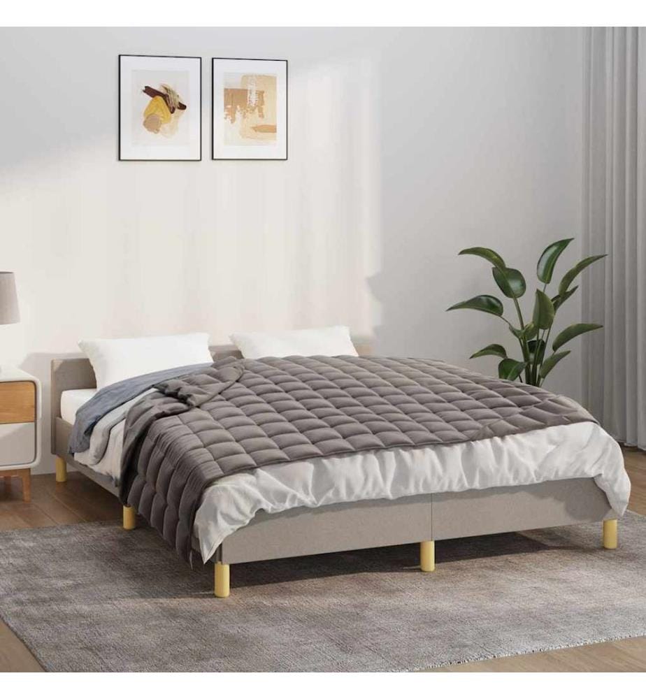 Gewichtsdecke Grau 120x180 cm 9 kg Stoff