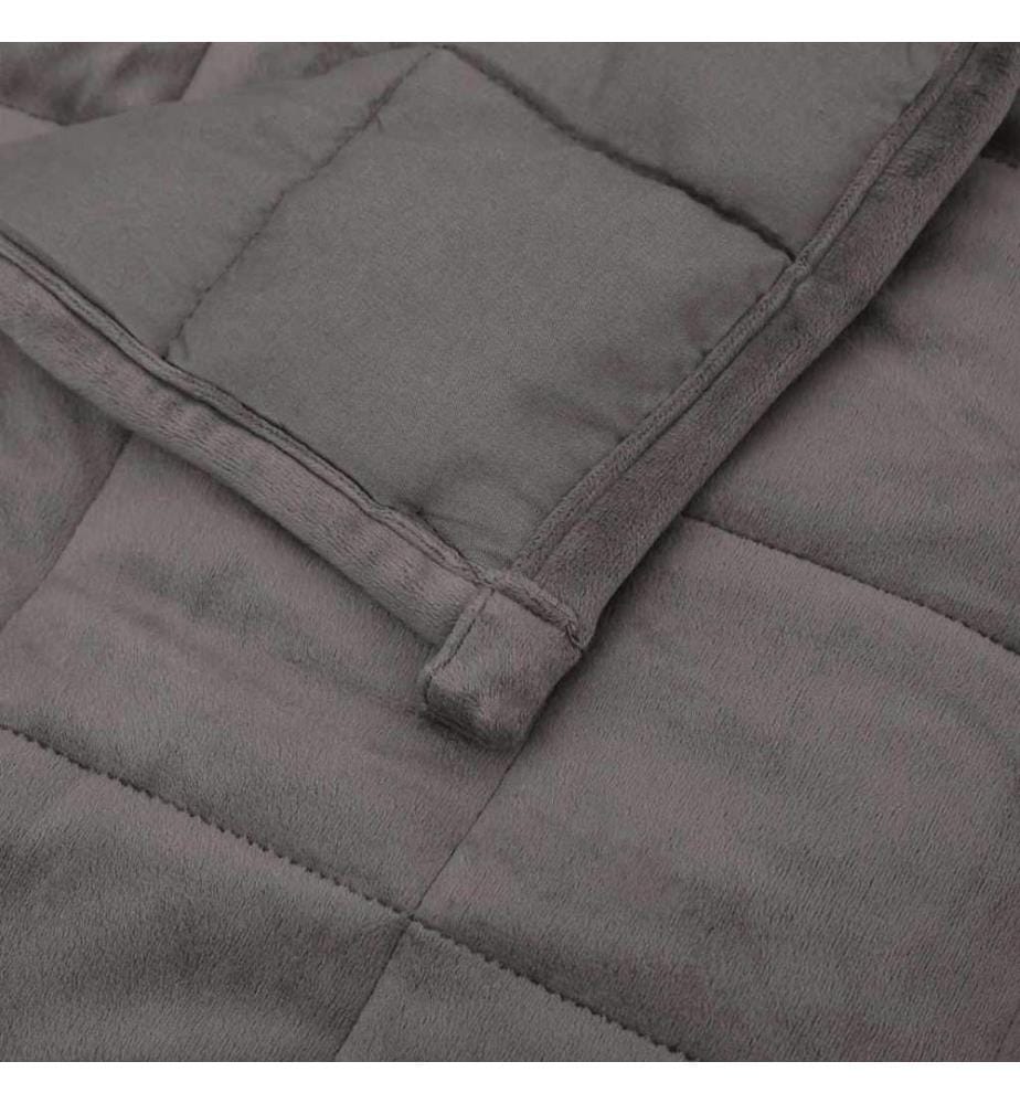 Gewichtsdecke Grau 155x220 cm 7 kg Stoff