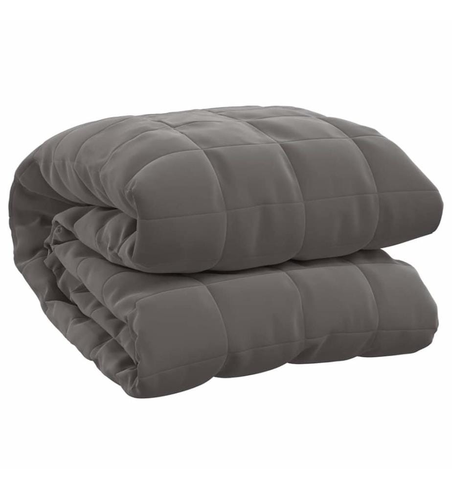 Gewichtsdecke Grau 200x200 cm 13 kg Stoff