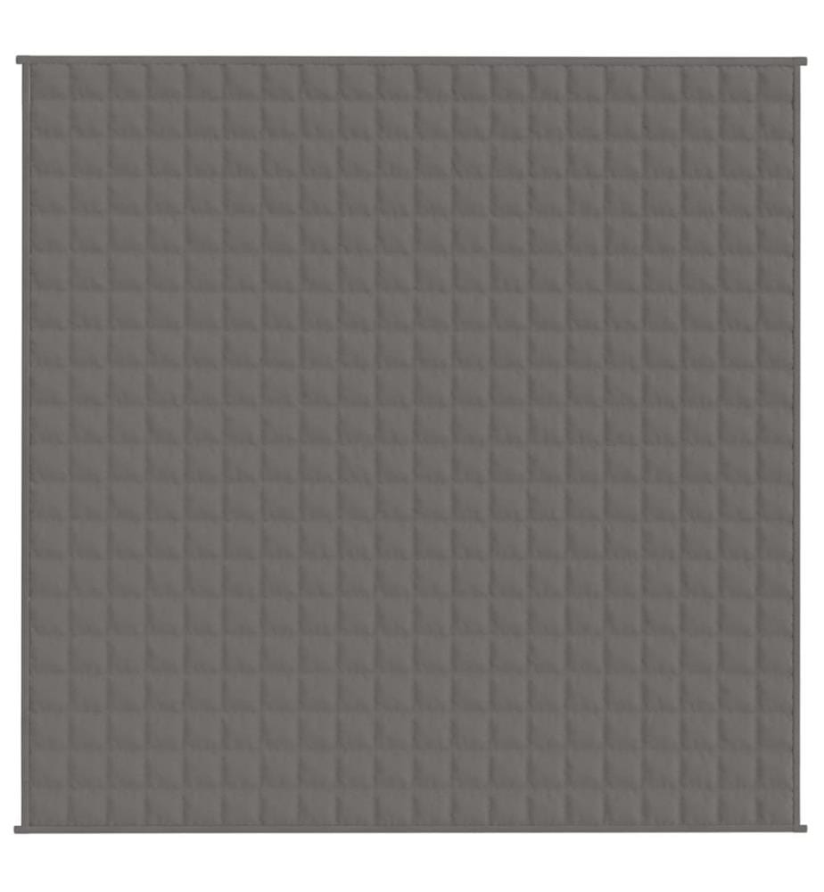 Gewichtsdecke Grau 200x200 cm 13 kg Stoff