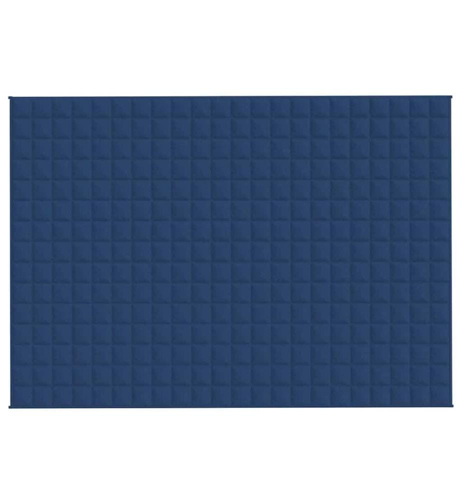 Couverture lestée Bleu 155x220 cm 7 kg Tissu