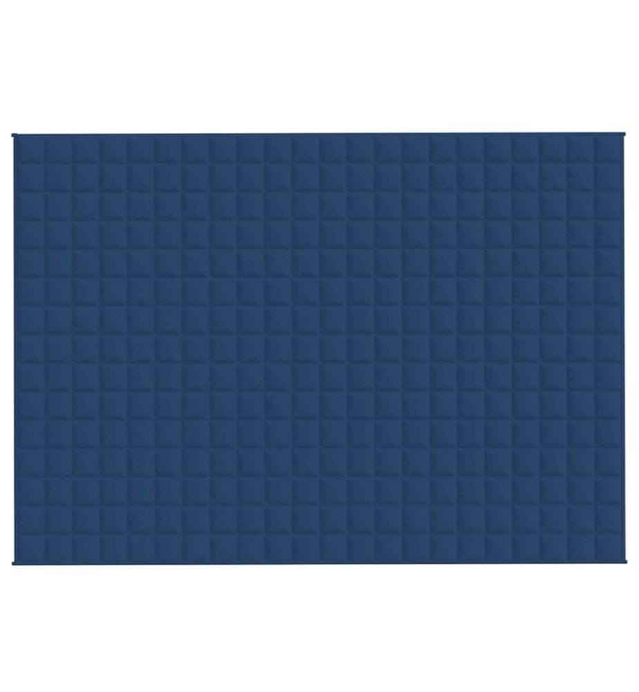 Couverture lestée Bleu 155x220 cm 11 kg Tissu