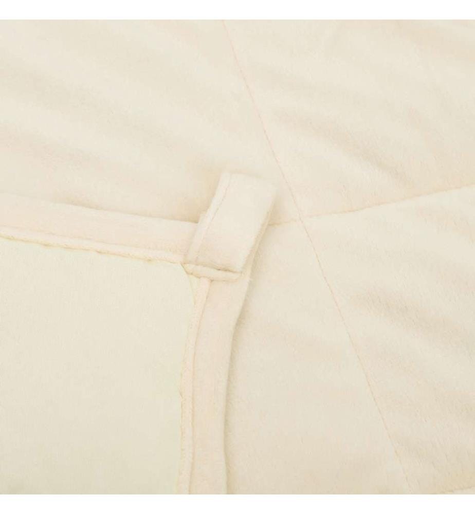 Gewichtsdecke Hellcreme 120x180 cm 5 kg Stoff