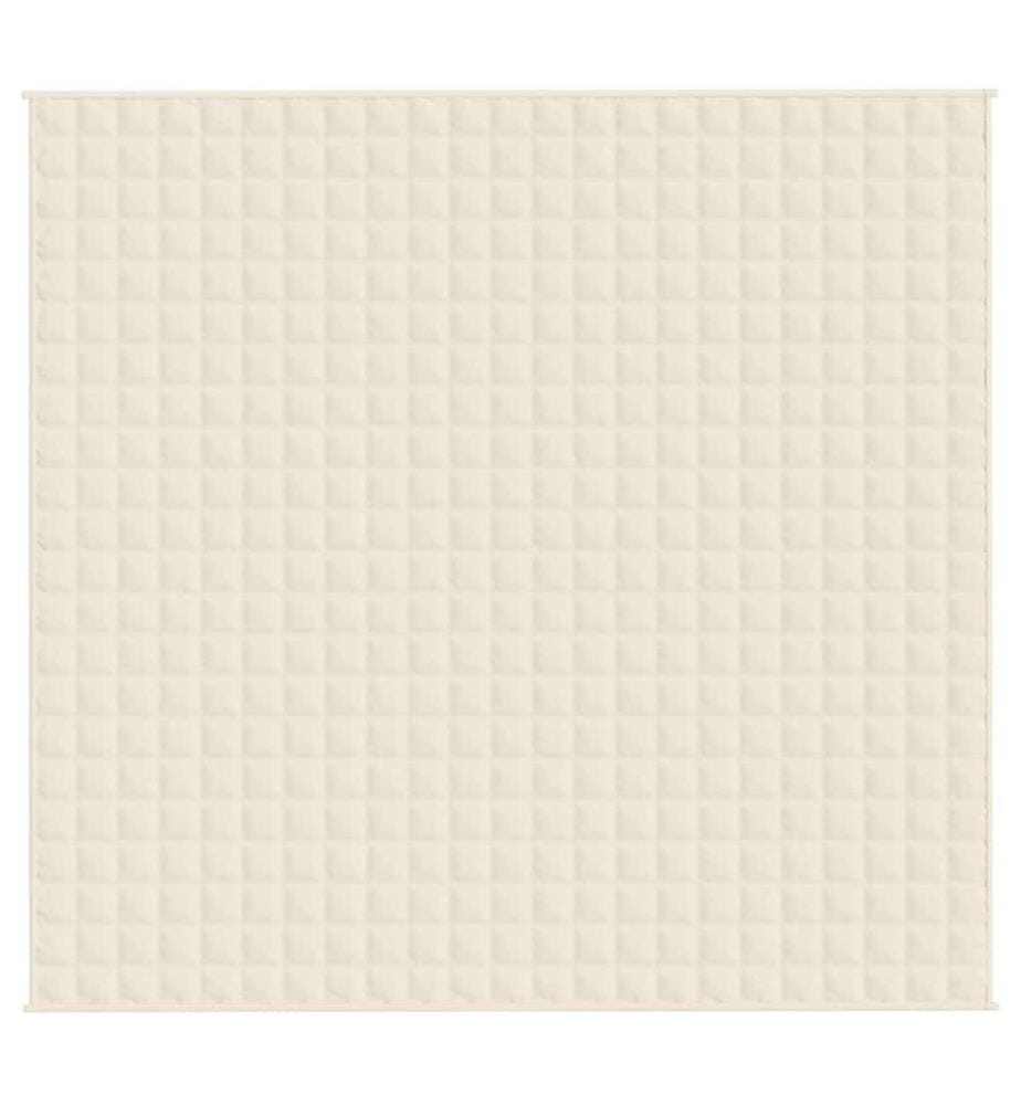 Gewichtsdecke Hellcreme 220x235 cm 15 kg Stoff