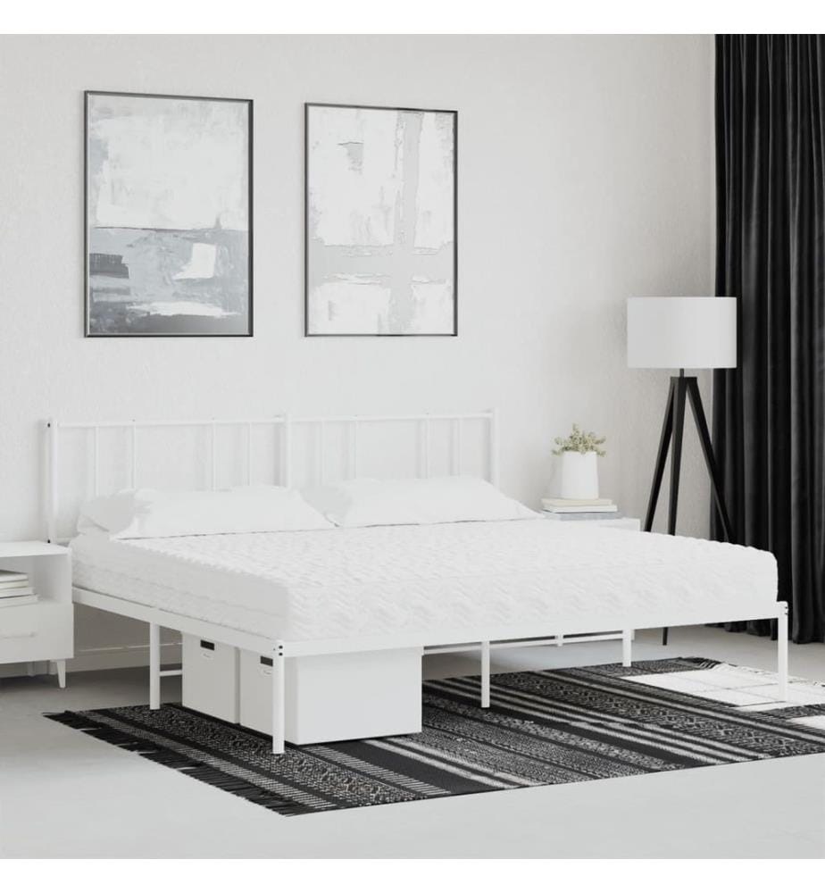 Matelas en mousse blanc 200x200 cm dureté H2 H3