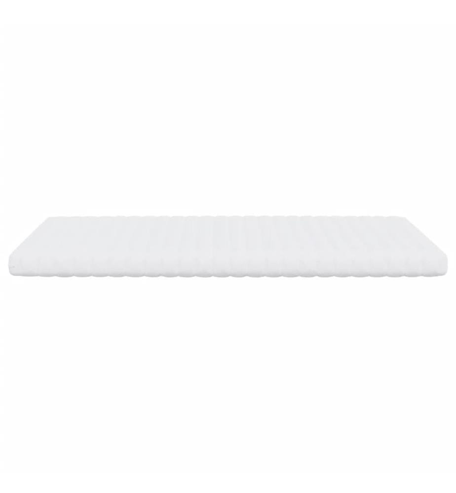 Matelas en mousse blanc 140x190 cm 7 zones dureté 20 ILD