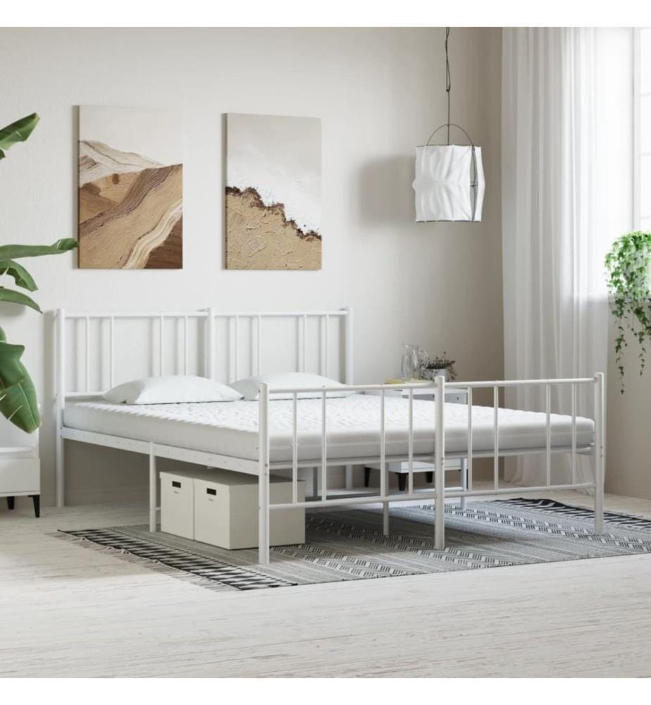 Matelas en mousse blanc 160x200 cm 7 zones dureté 20 ILD