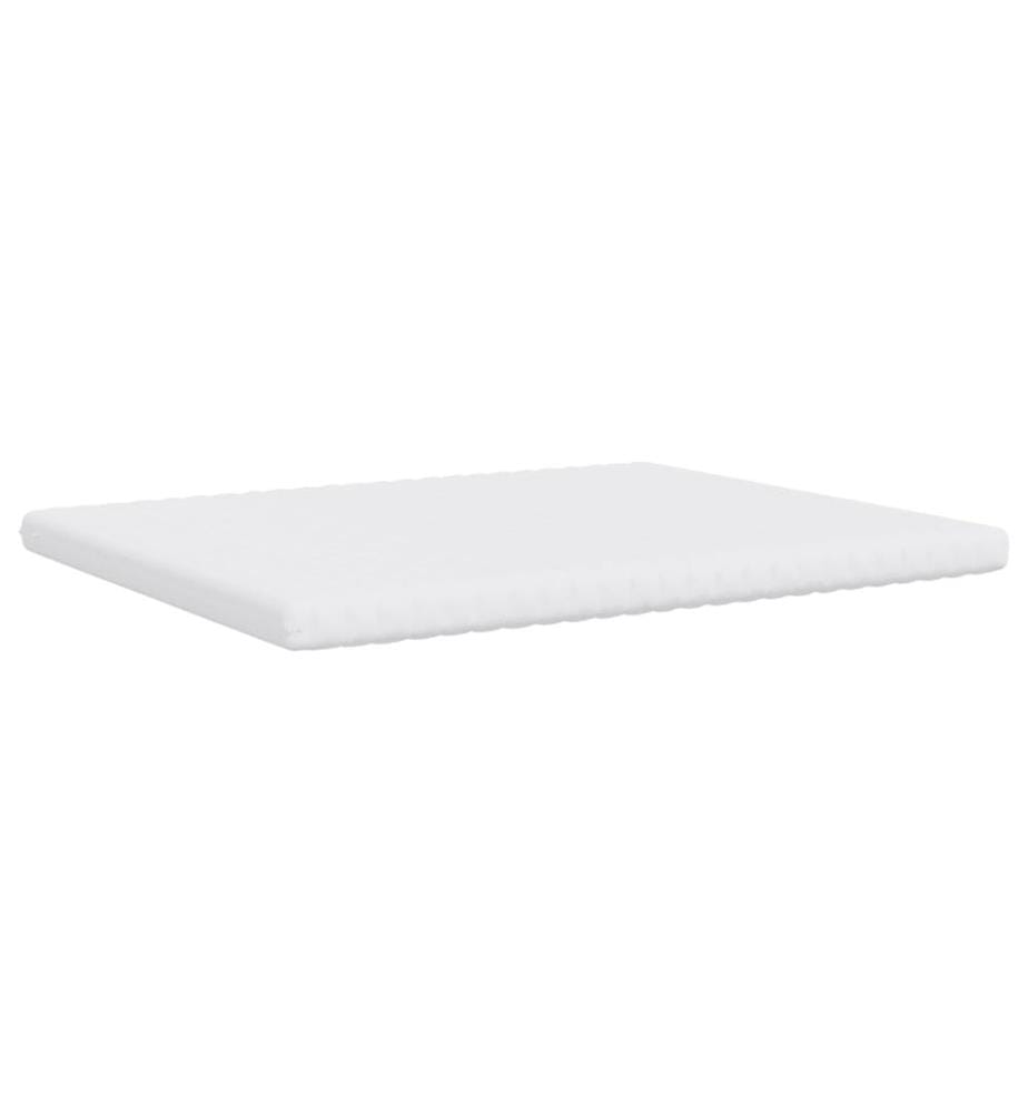 Matelas en mousse blanc 160x200 cm 7 zones dureté 20 ILD