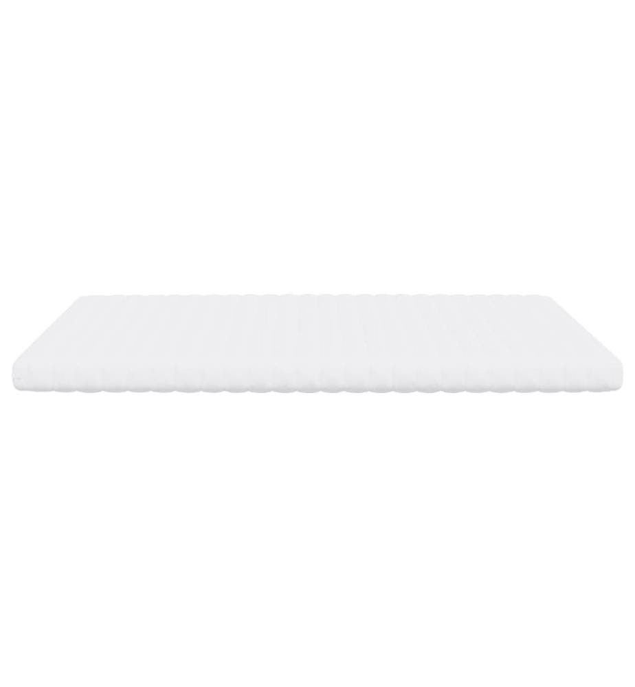 Matelas en mousse blanc 160x200 cm 7 zones dureté 20 ILD