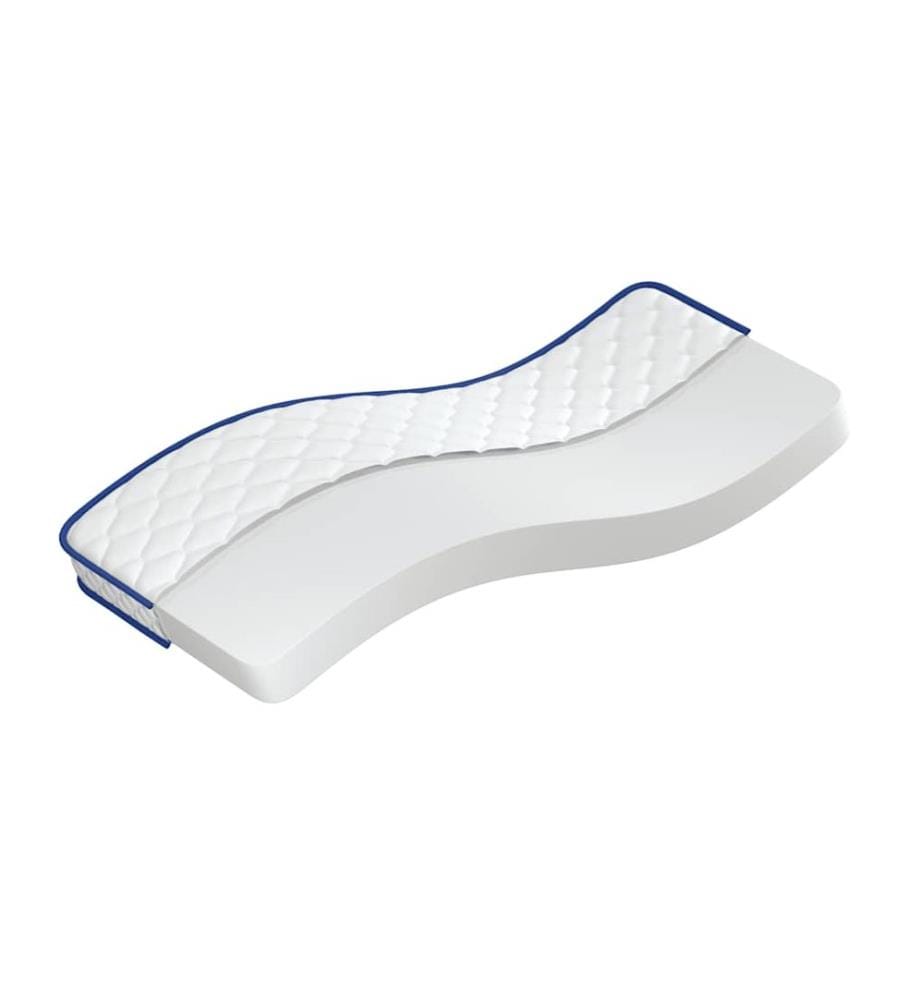 Matelas en mousse à mémoire de forme blanc 80x160x17 cm doux