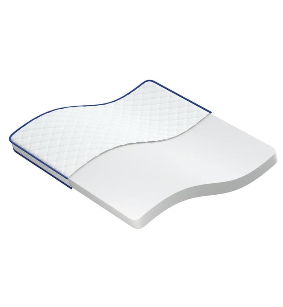 Matelas en mousse à mémoire de forme blanc 200x200x17 cm doux