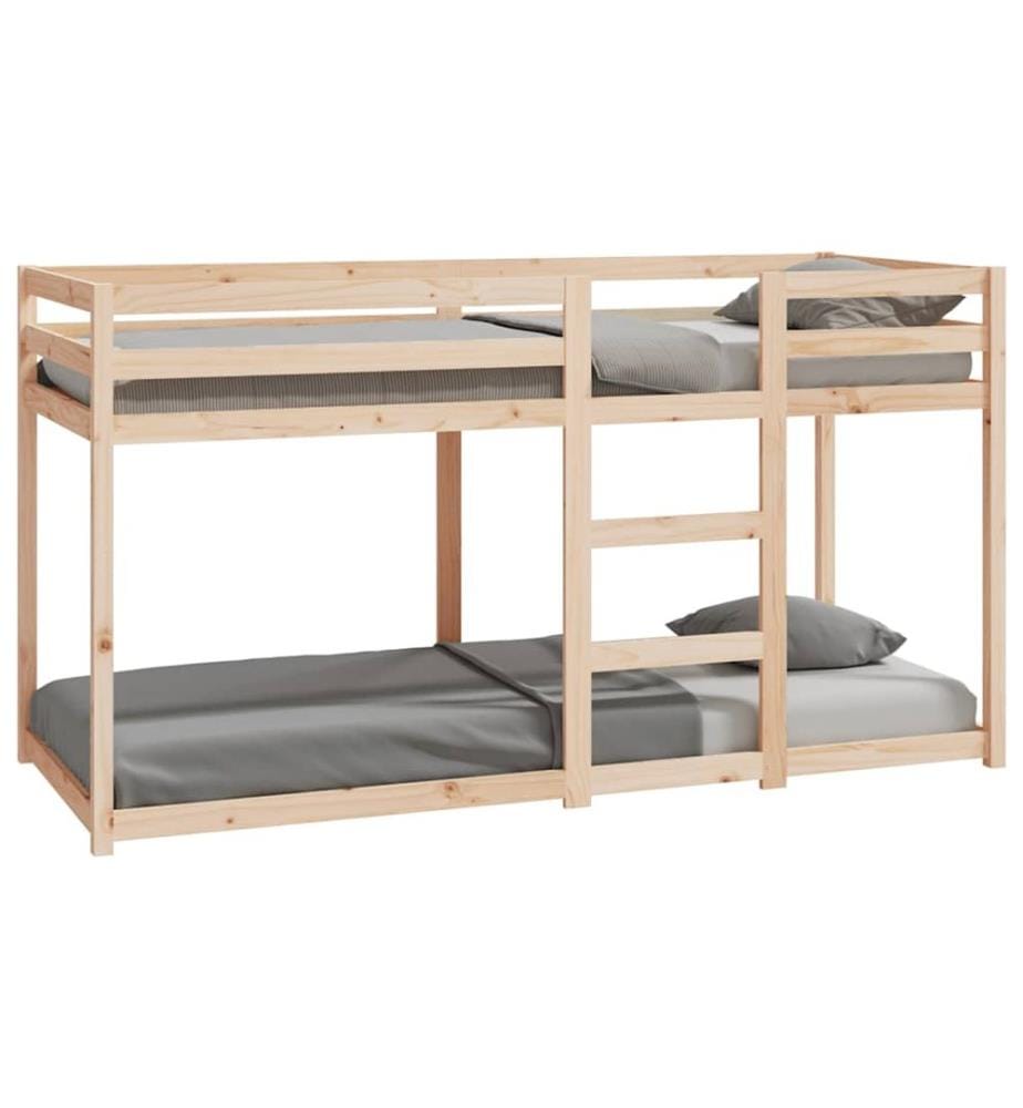 Lit superposé sans matelas 80x200 cm bois de pin massif