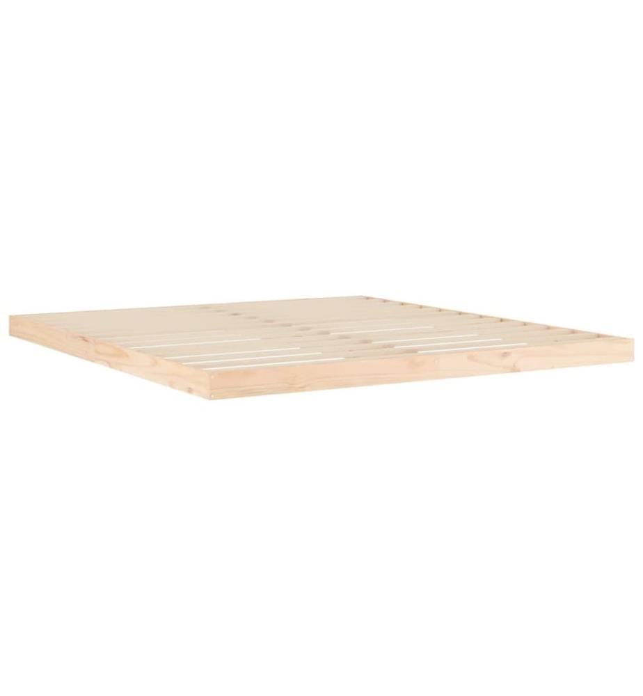 Cadre de lit sans matelas 180x200 cm bois massif de pin