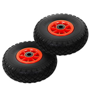 Sackkarrenräder 2 Stk. Massives PU 3,00 - 4 (260 x 85)