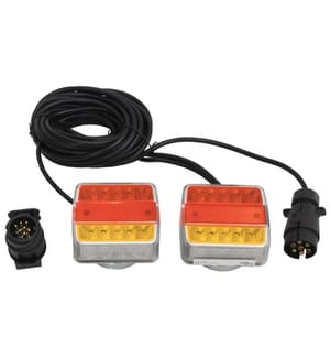 Anhängerleuchten 2 Stk. Rot 10,5x7,5x10 cm 12V LED-Leuchtmittel