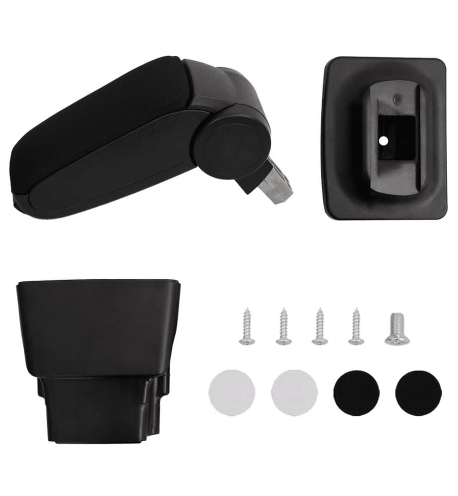 Auto-Armlehne Schwarz 16x32x(35-50,5) cm ABS