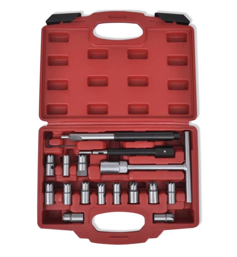 Ensemble de couteau de siège d'injecteur diesel 17 pcs