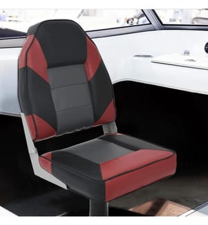 Siège pour bateau avec dossier haut pliable 39x43x58 cm