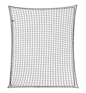 Anhängernetz mit Gummiseil Schwarz 3,5x3 m PP