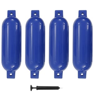 Bootsfender 4 Stk. Blau 51x14 cm PVC