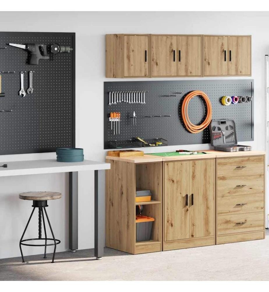 Garagenschränke 2 Stk. Artisan-Eiche Holzwerkstoff