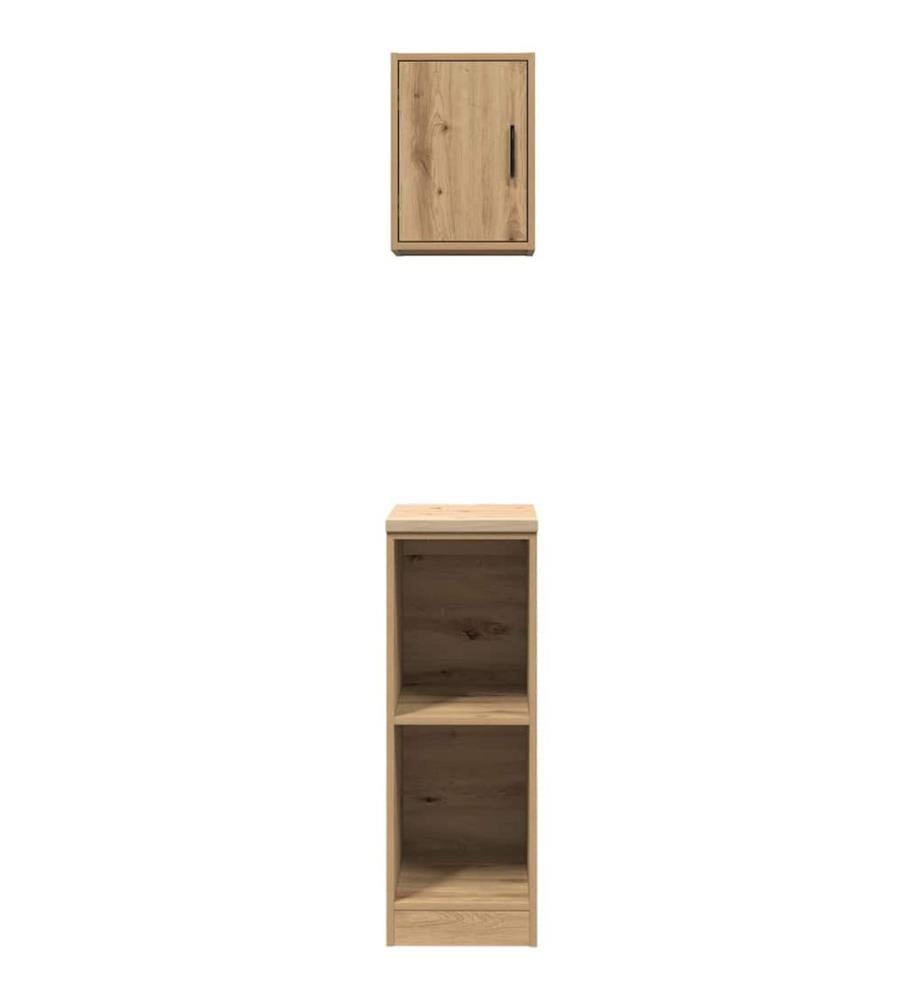 Garagenschränke 2 Stk. Artisan-Eiche Holzwerkstoff