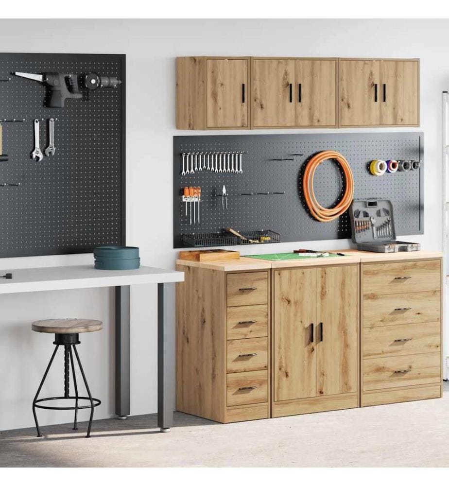 Garagenschränke 2 Stk. Artisan-Eiche Holzwerkstoff
