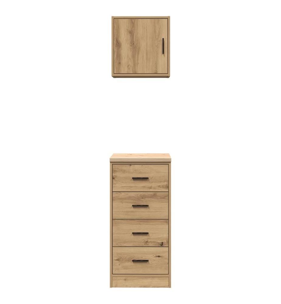 Garagenschränke 2 Stk. Artisan-Eiche Holzwerkstoff
